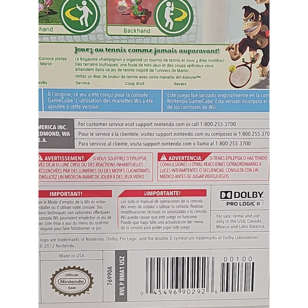 Mario Power Tennis Selects - Nintendo Wii